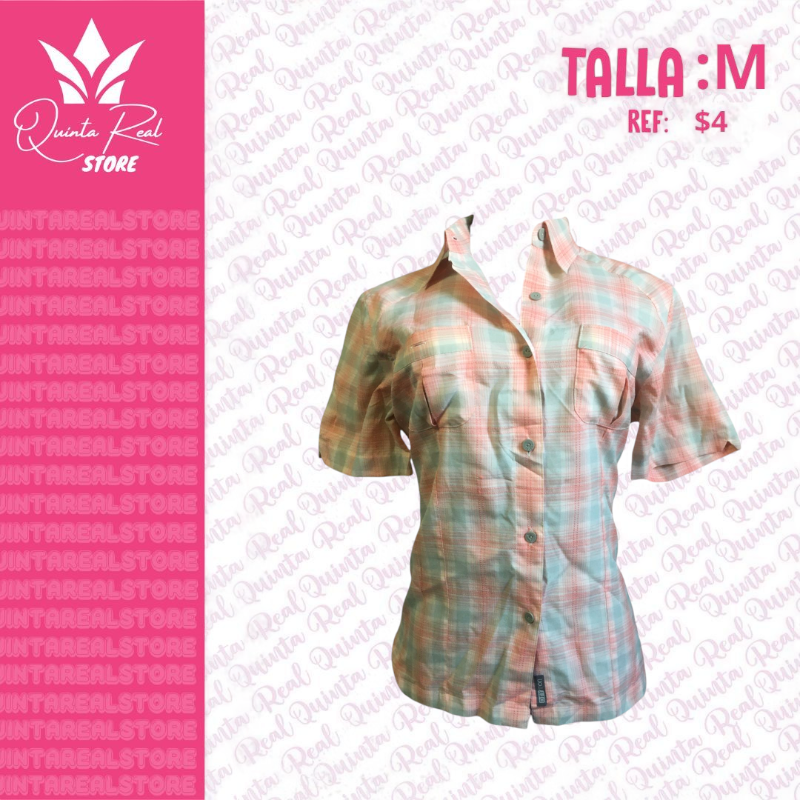 Camisa de cuadros manga corta