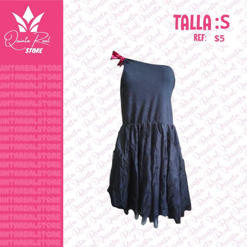 Vestido de una manga con lazo