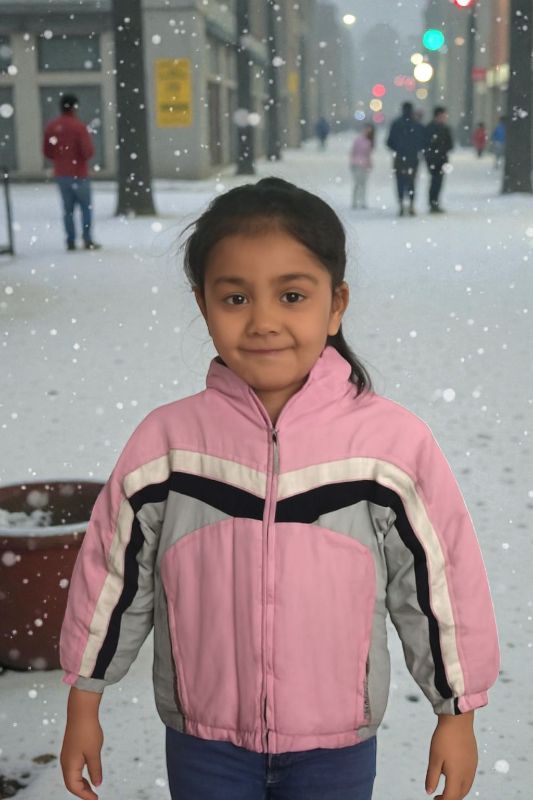 Abrigo de Invierno para niña cremallera desmontable