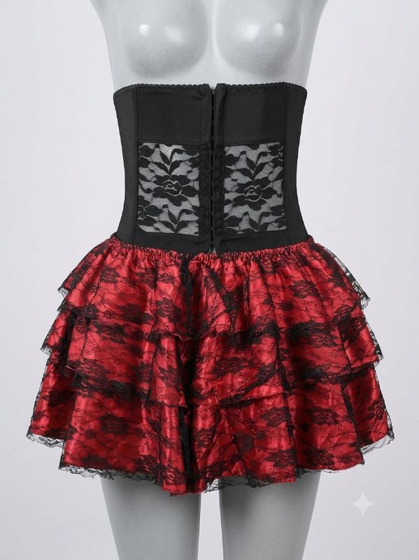Conjunto Sexi de Falda y Corset