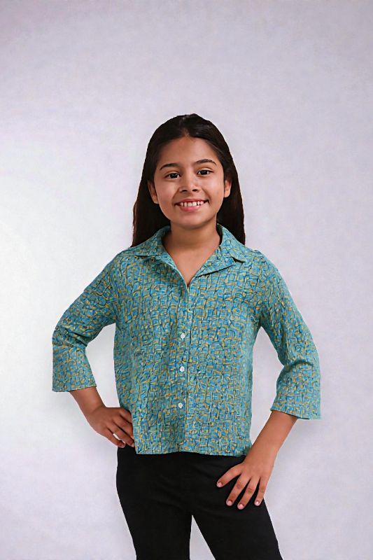 Camisa para Niña manga larga estampada