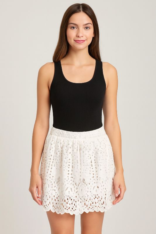 Falda para Dama con Encaje