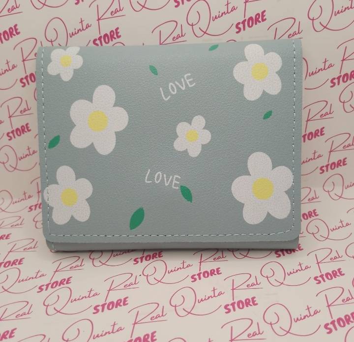 Monedero diseño de flores