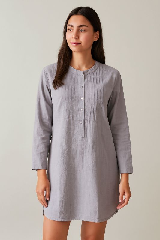 Vestido para Dama Manga Larga con Botones