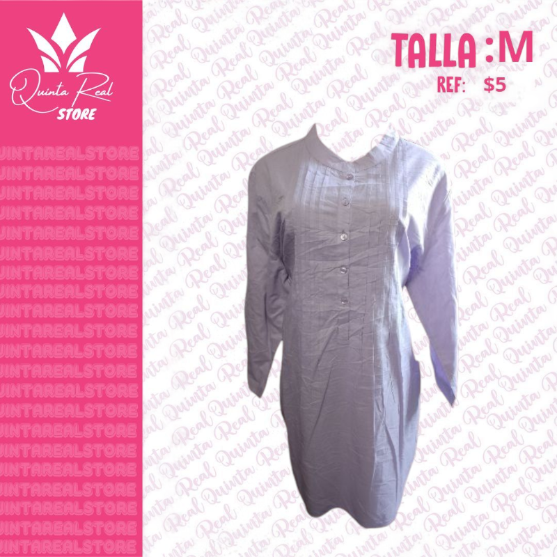 Vestido para Dama Manga Larga con Botones