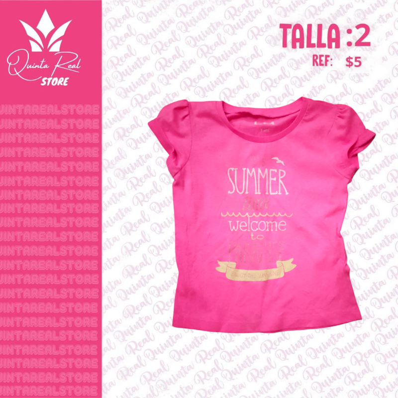 Franela para niña Summer