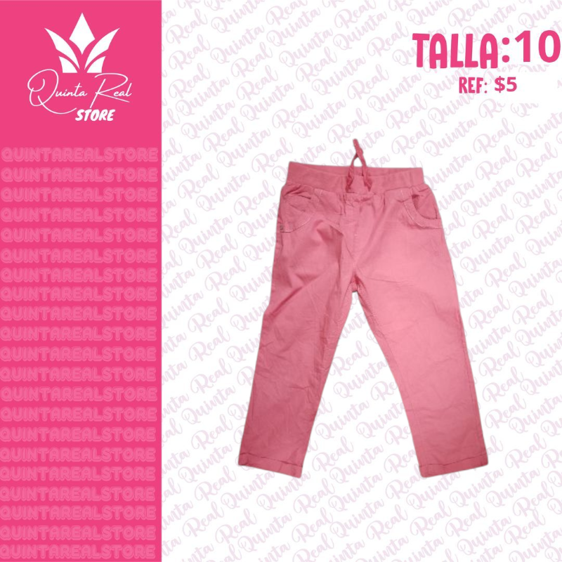 Pantalón para niña con cintura elástica
