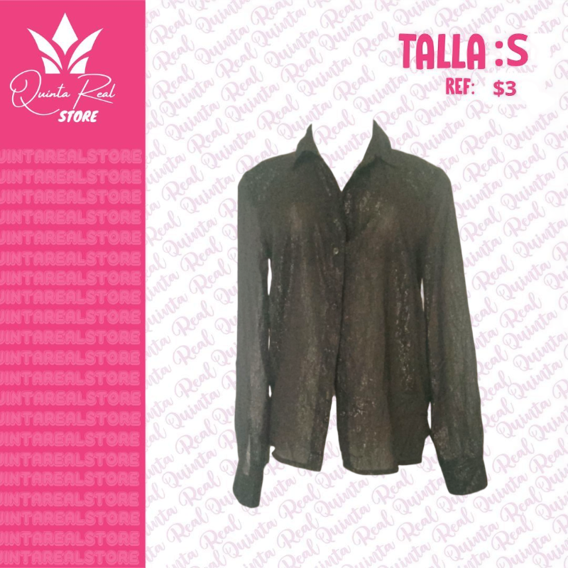 Camisa para dama transparente
