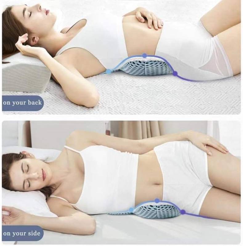 ALMOHADA DE SOPORTE LUMBAR BLANCA