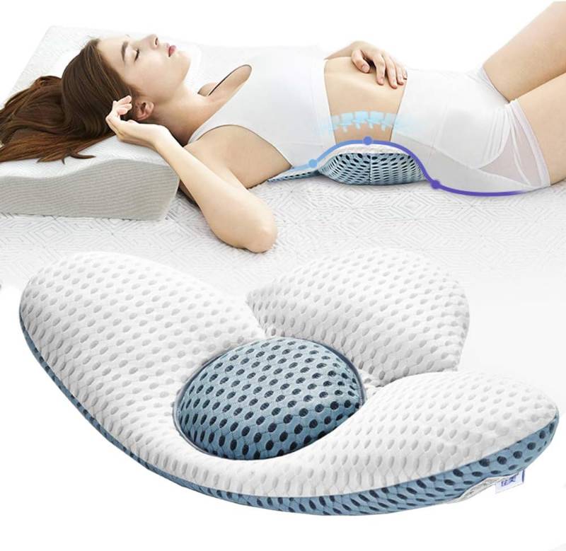 ALMOHADA DE SOPORTE LUMBAR BLANCA