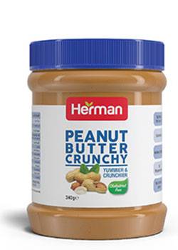 Herman Peanut Butter Spread Crunchy 340 g