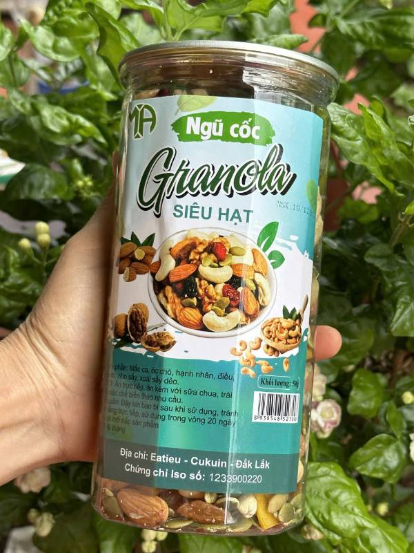 Granola siêu hạt - không yến mạch