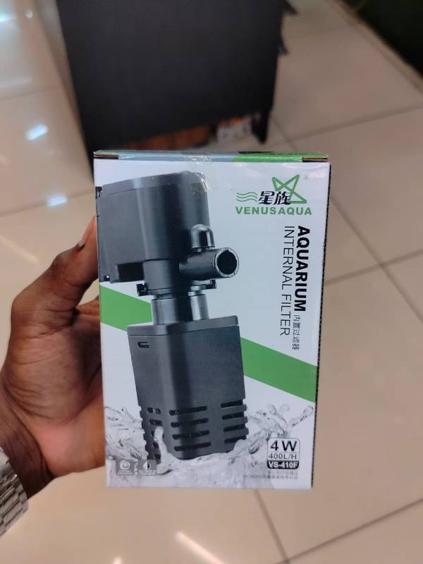 VENUS AQUA VS-410F Aquarium Internal Filter Suitable for Small Mini Tank (10-20 Litre) (Power: 4W, Flow MAX: 400 L/H)