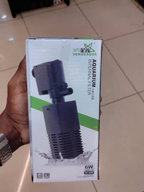 VENUS AQUA VS-420F Aquarium Internal Filter
✅ Suitable for Small & Medium Tank (20–40 Litre)
⚡ Power: 6W | 💧 Flow Max: 500 L/H