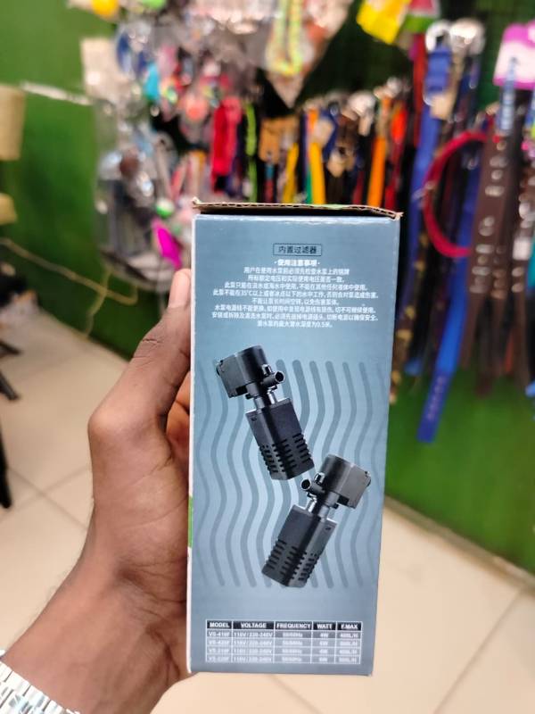 VENUS AQUA VS-410F Aquarium Internal Filter Suitable for Small Mini Tank (10-20 Litre) (Power: 4W, Flow MAX: 400 L/H)