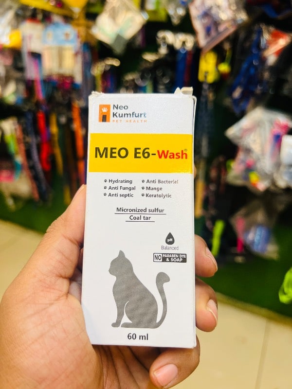 Meo E6 Wash – Anti‑Bacterial/Fungal Pet Shampoo
