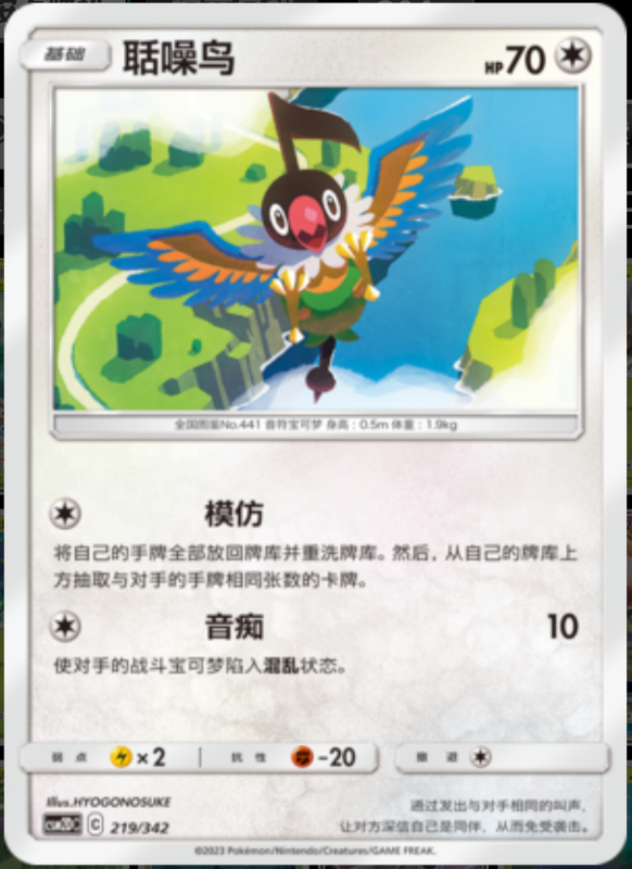 219/342 Chatot聒噪鸟 -