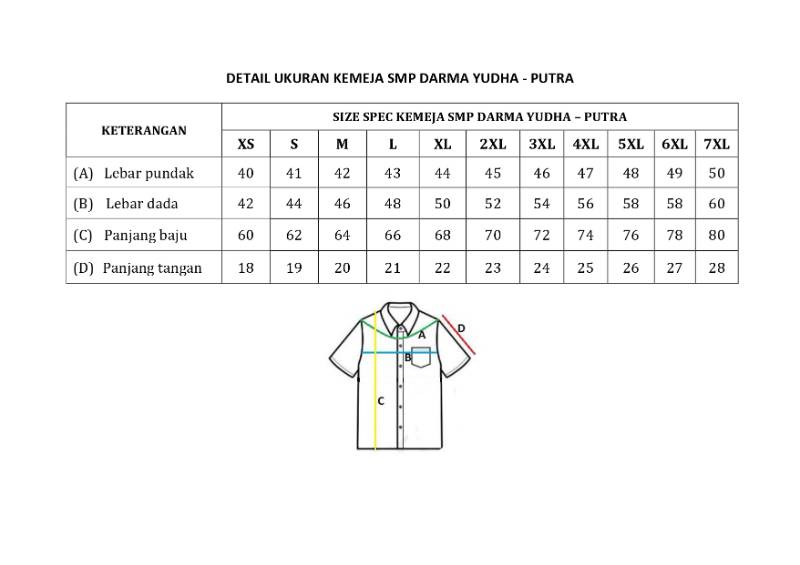 Seragam Darma Yudha SMP - Putra
