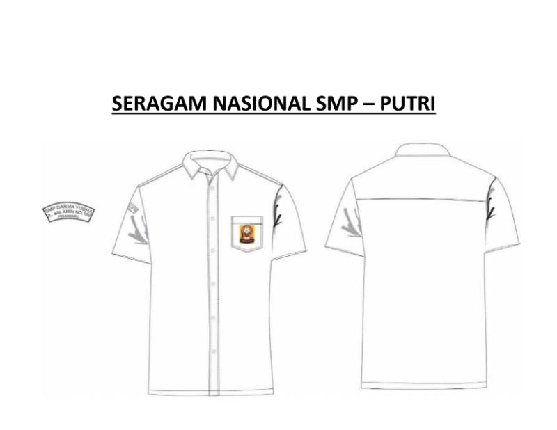 Seragam Nasional SMP - Putri