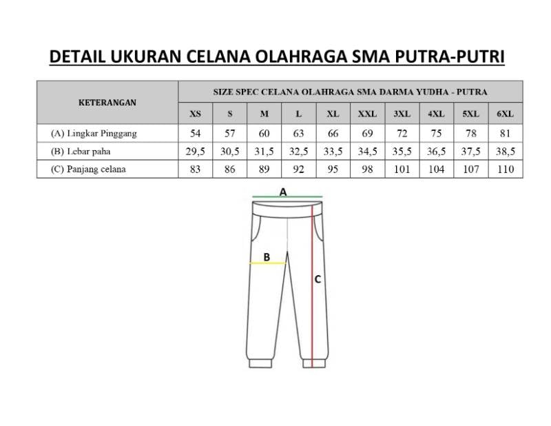 Seragam  Olahraga SMA Putra - Putri