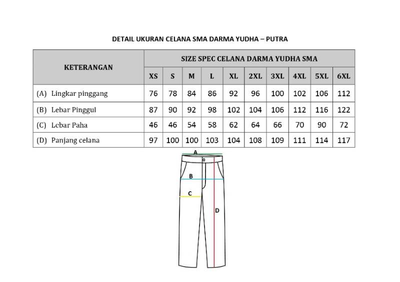 Seragam Darma Yudha SMA - Putra