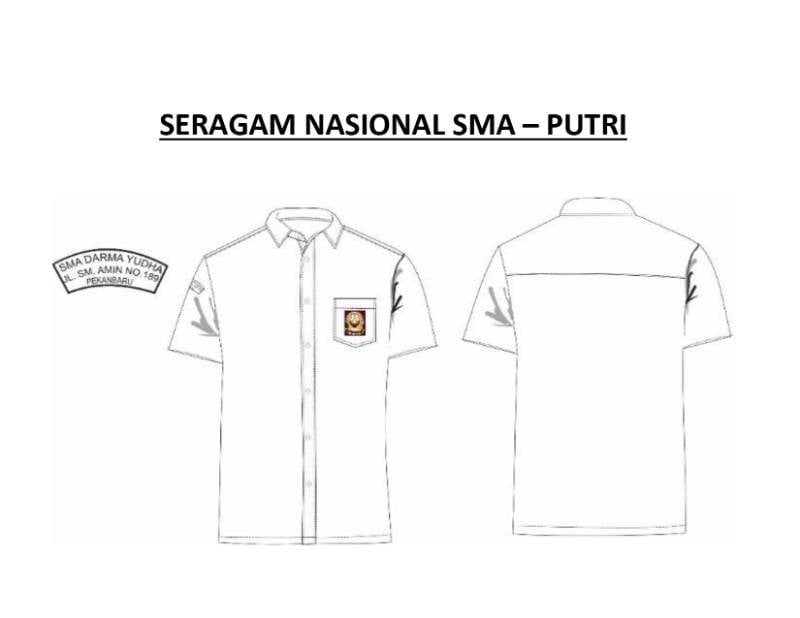 Seragam Nasional SMA - Putri