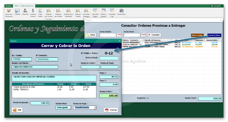 Software de Ordenes de Servicios