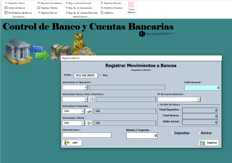 Gestor de Bancos y C. Bancarias