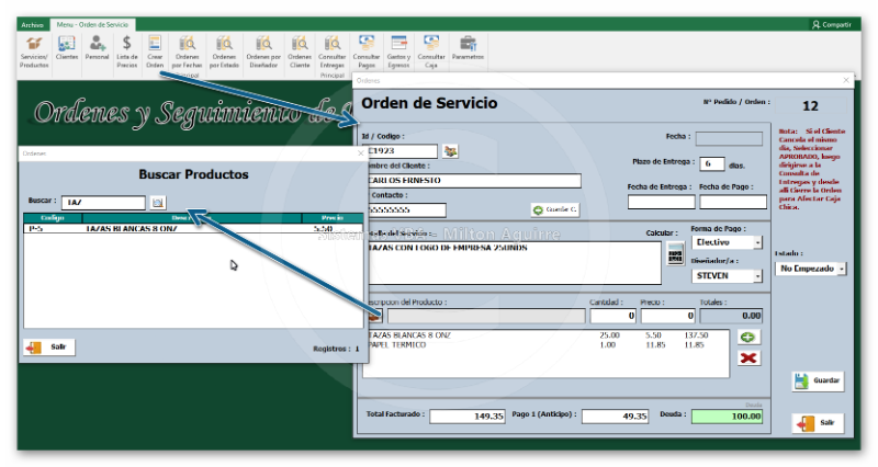 Software de Ordenes de Servicios