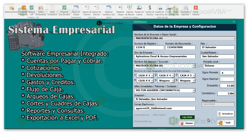 Sistema de Caja Chica Empresarial