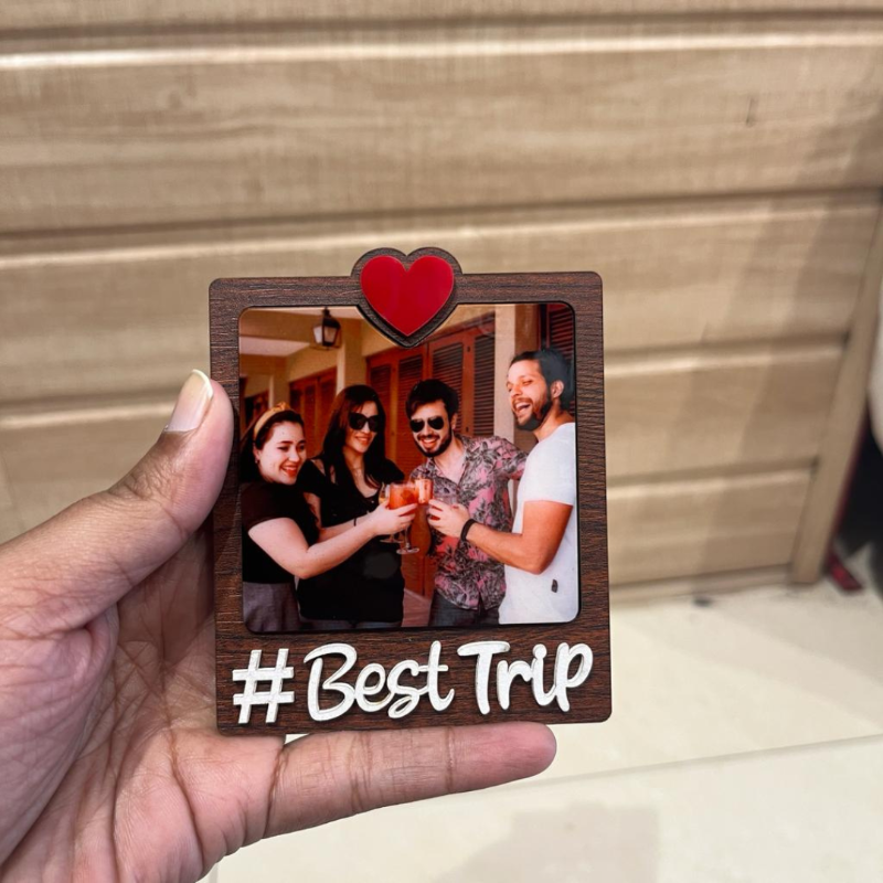 Best Trip Named Fridge Magnet