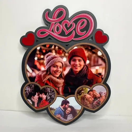 Love shaped Heart Beat Wall Hanging Frame
