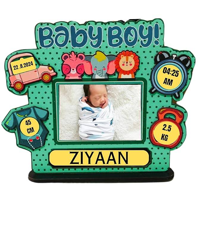 Baby Boy Gliter Table Photo Frame