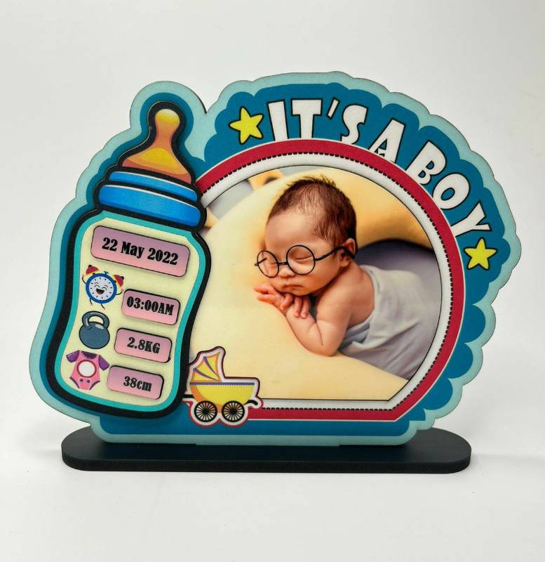 Its a boy Gliter Table Photo Frame