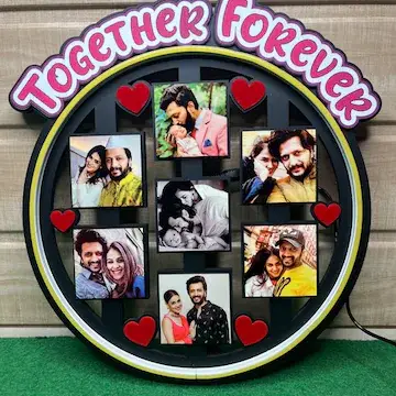 Together forever Neon LED Wall Hanging Frame