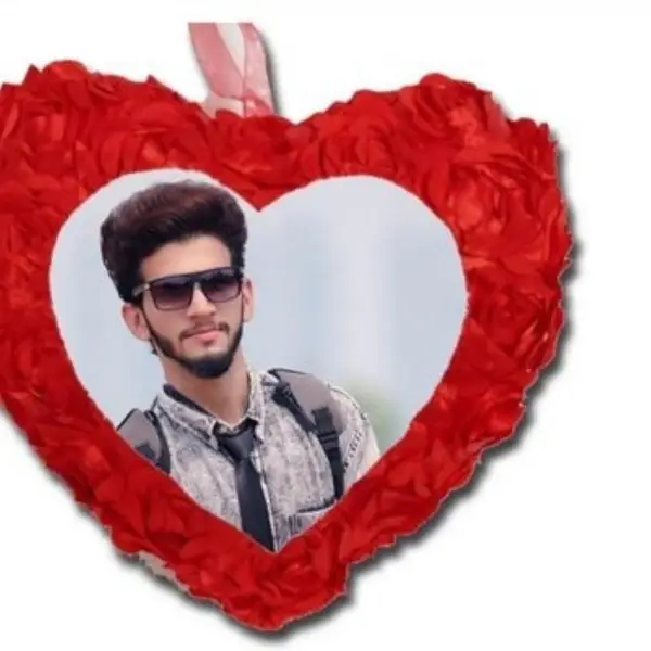 16*16 Rose petal Heart pillow