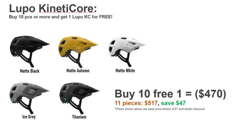 Lupo KinetiCore
Buy 10 or more and get 1 free