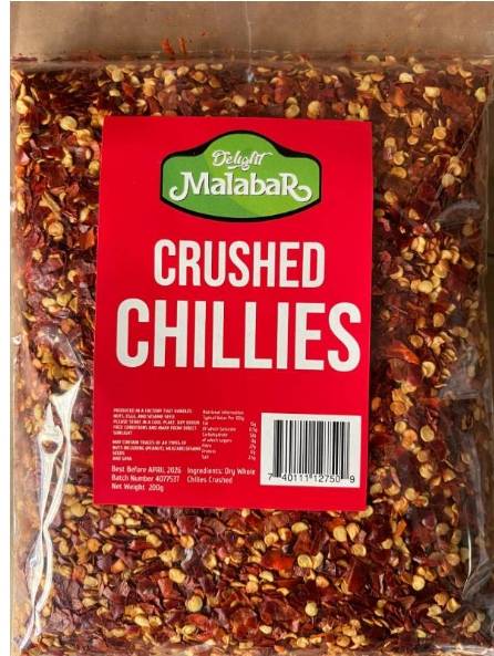 DM CRUSHED CHILLIES 200G