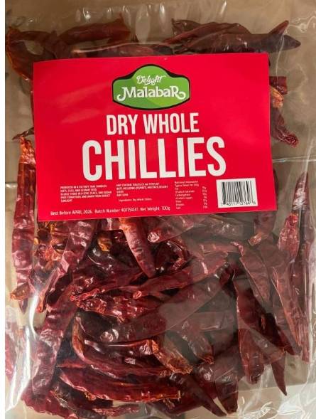 DM DRY WHOLE CHILLIES 100G