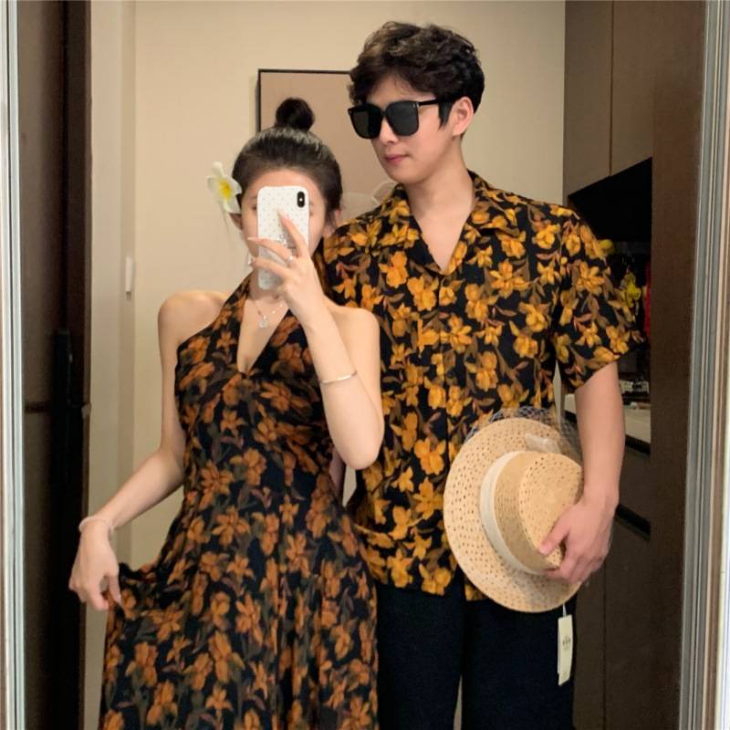 (MP - 11) Đầm Maxi Hoa Lá Nhiệt Đới