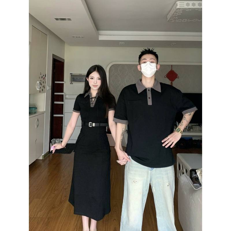 (MP - 03) Đầm Body Đen Cổ Bẻ “Black Chic” – Cá Tính & Gợi Cảm