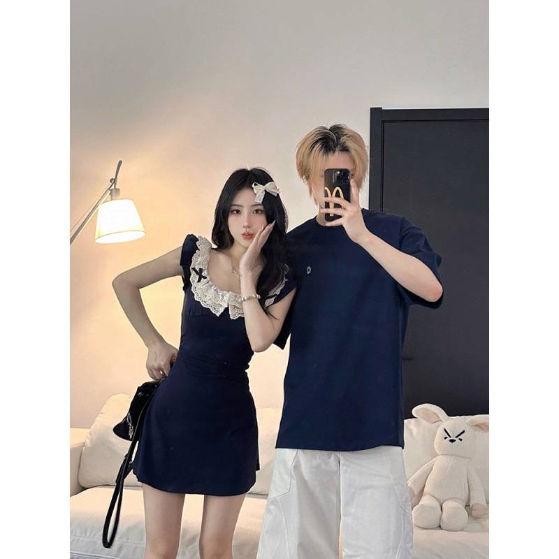 (MP - 01) Đầm Navy Nơ Ren "Sweet Darling" – Dễ Thương Chuẩn Nàng Thơ