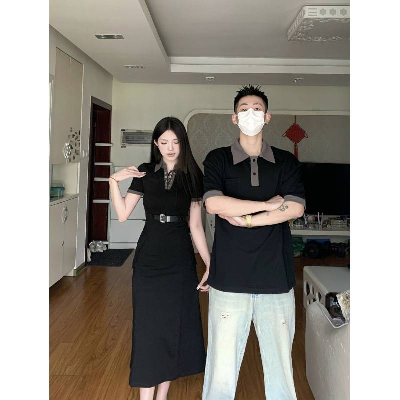 (MP - 03) Đầm Body Đen Cổ Bẻ “Black Chic” – Cá Tính & Gợi Cảm