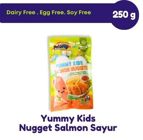 Yummy kids nugget salmon wortel organik