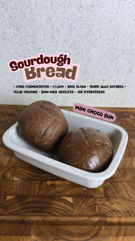 Premium sourdough mini choco bun