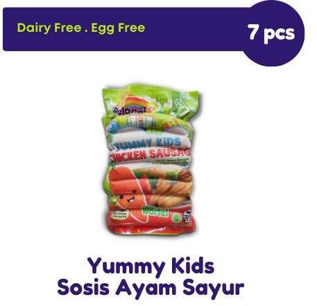 Yummy kids sosis ayam wortel organik