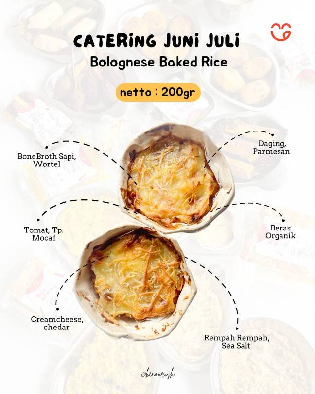 Bolognese baked rice (nasi Tim)