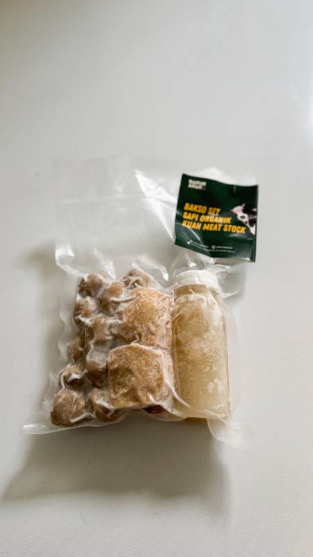 Bakso set sapi organik kuah meat stock