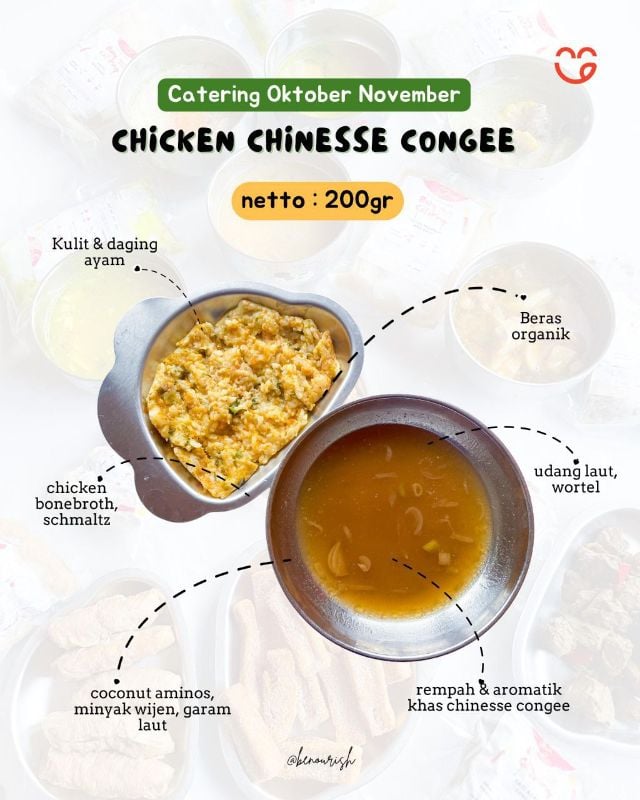 Tim chicken probiotic chinese congee