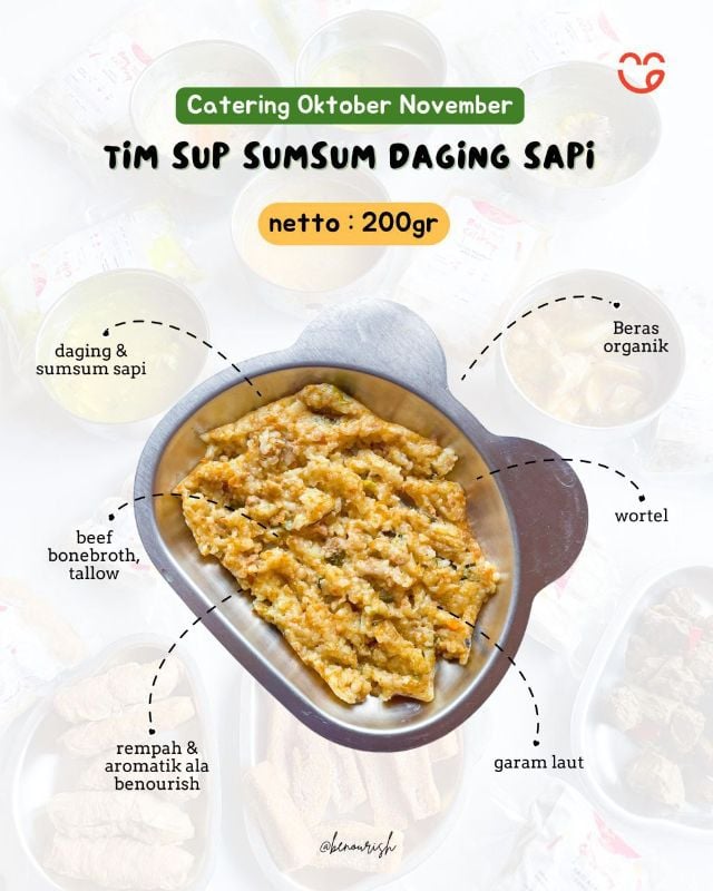 Tim sup sum sum daging sapi grassfed